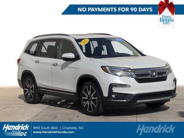 used 2021 Honda Pilot car, priced at $27,495