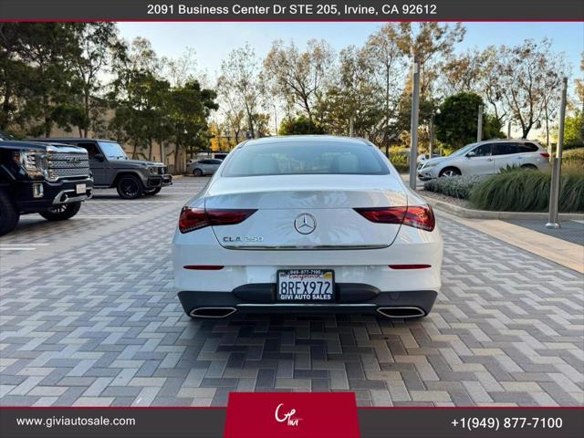 used 2020 Mercedes-Benz CLA 250 car, priced at $26,900