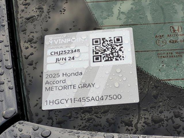 new 2025 Honda Accord car, priced at $30,274