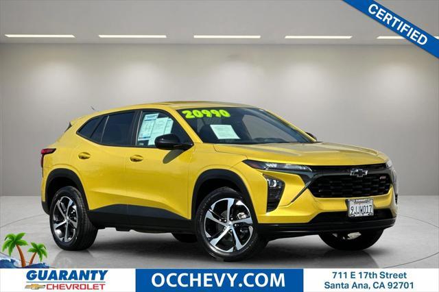 used 2024 Chevrolet Trax car, priced at $18,990