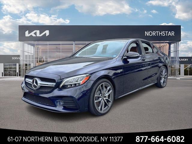 used 2020 Mercedes-Benz AMG C 43 car, priced at $27,500