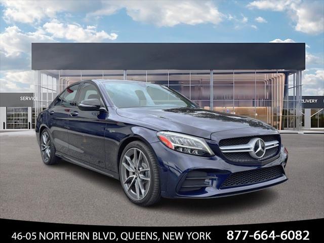 used 2020 Mercedes-Benz AMG C 43 car, priced at $27,500