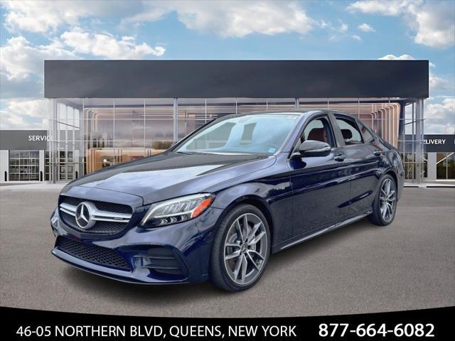 used 2020 Mercedes-Benz AMG C 43 car, priced at $27,500