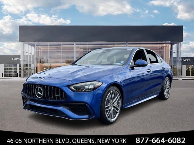 used 2023 Mercedes-Benz AMG C 43 car, priced at $44,500