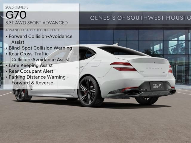 new 2025 Genesis G70 car, priced at $54,825