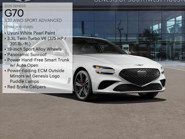 new 2025 Genesis G70 car, priced at $54,825