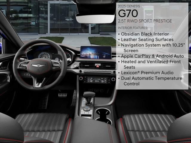 new 2025 Genesis G70 car, priced at $48,655
