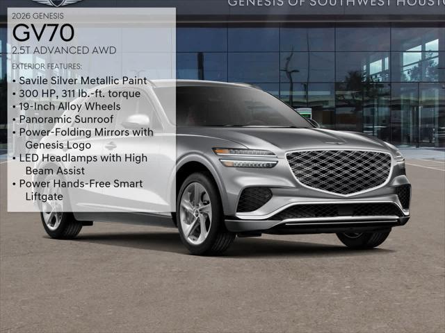 new 2026 Genesis GV70 car, priced at $58,050
