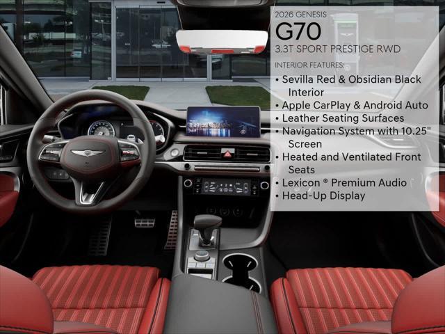 new 2026 Genesis G70 car, priced at $55,370