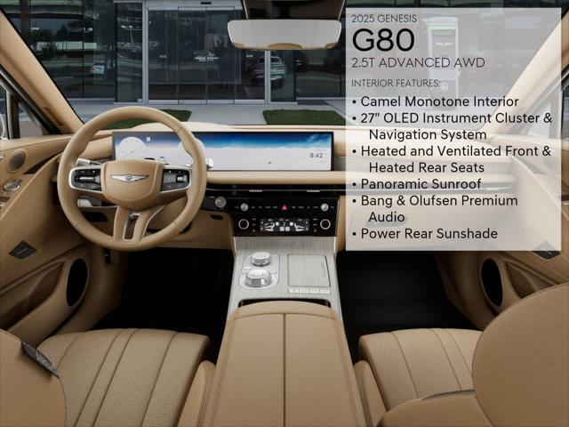 new 2025 Genesis G80 car, priced at $64,215