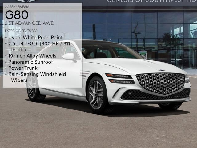 new 2025 Genesis G80 car, priced at $64,215