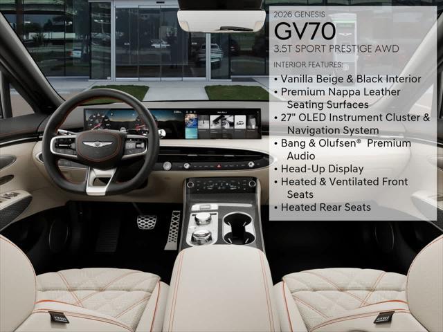 new 2026 Genesis GV70 car, priced at $72,515