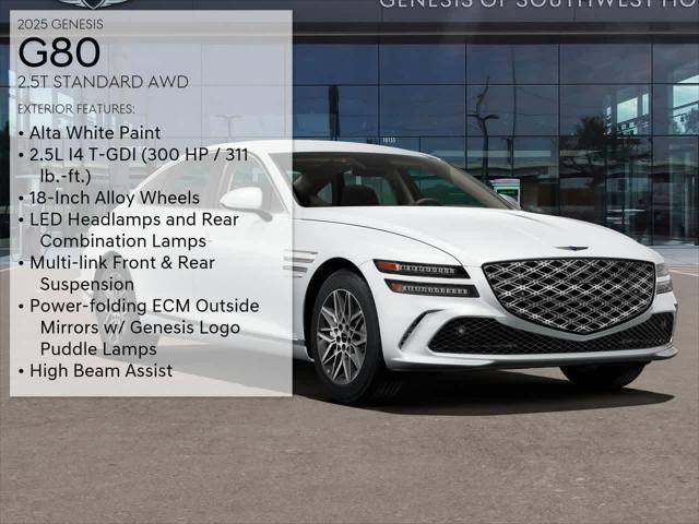 new 2025 Genesis G80 car, priced at $58,625