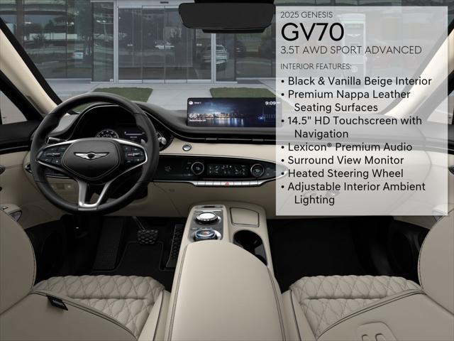 new 2025 Genesis GV70 car, priced at $67,864