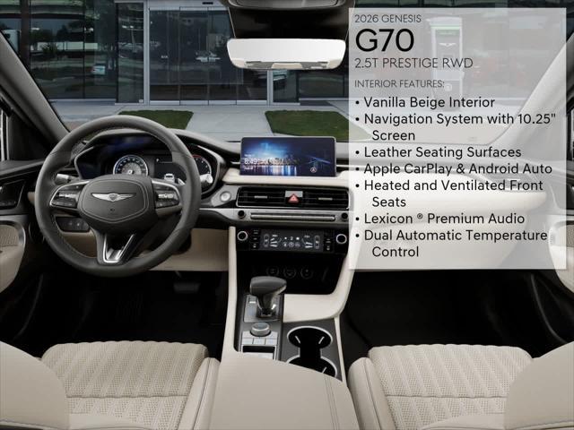 new 2026 Genesis G70 car, priced at $50,130