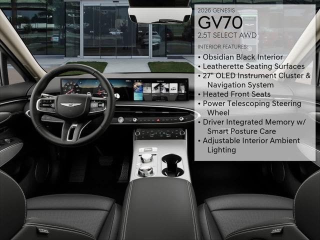 new 2026 Genesis GV70 car, priced at $53,540