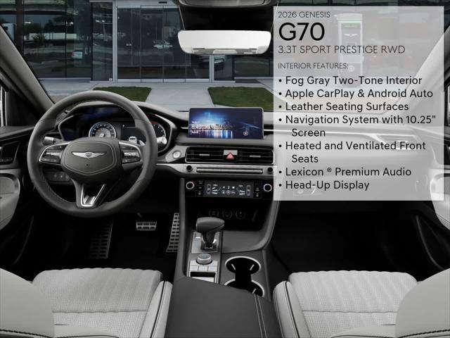 new 2026 Genesis G70 car, priced at $55,440