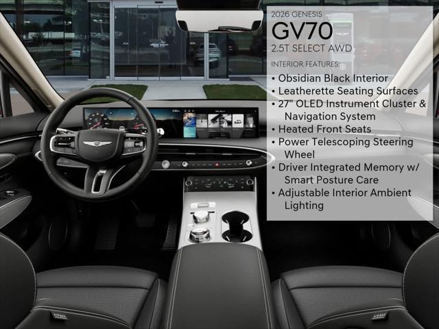 new 2026 Genesis GV70 car, priced at $53,275