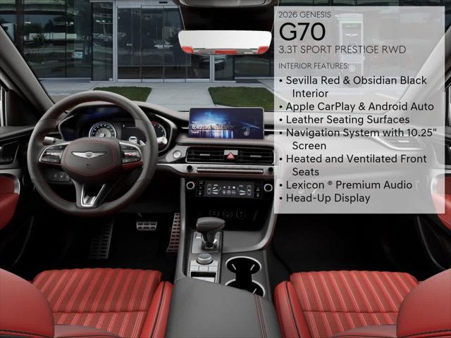 new 2026 Genesis G70 car, priced at $55,440