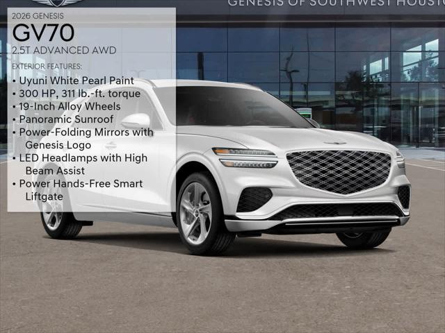 new 2026 Genesis GV70 car, priced at $58,110