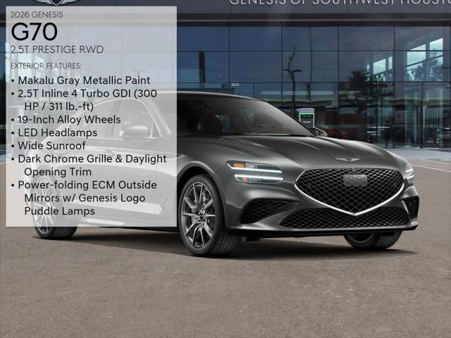 new 2026 Genesis G70 car, priced at $50,310