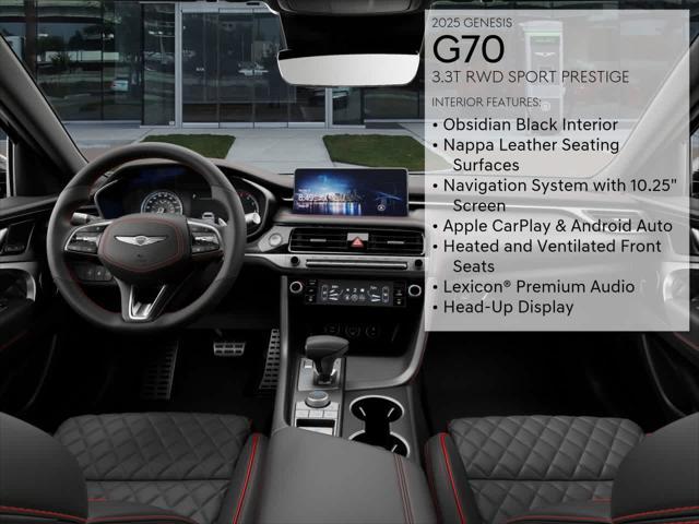 new 2025 Genesis G70 car, priced at $57,740