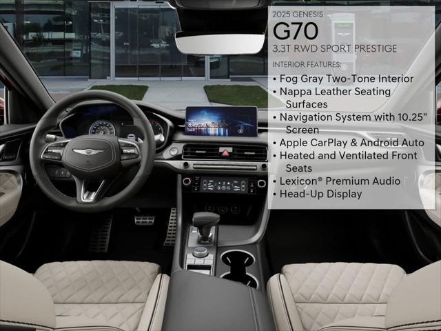 new 2025 Genesis G70 car, priced at $57,590