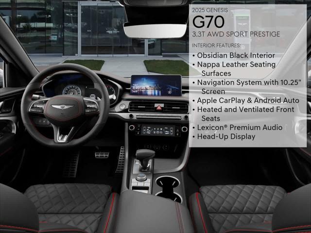 new 2025 Genesis G70 car, priced at $58,885