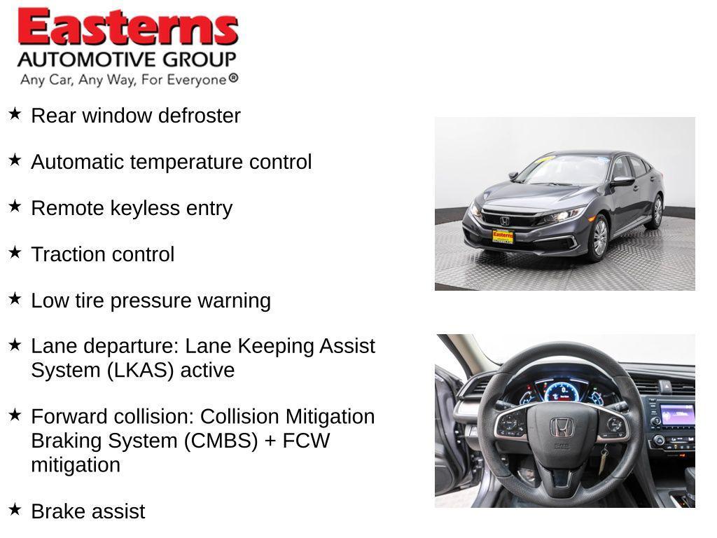 used 2020 Honda Civic car, priced at $21,190