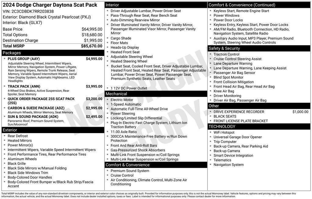 used 2024 Dodge Charger car, priced at $45,950