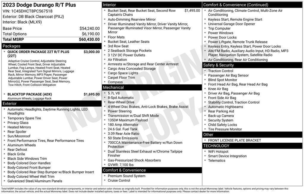 used 2023 Dodge Durango car, priced at $32,950