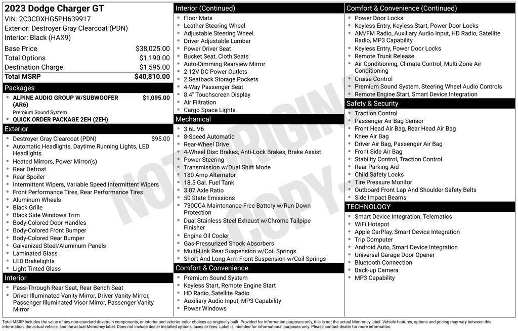 used 2023 Dodge Charger car, priced at $24,550