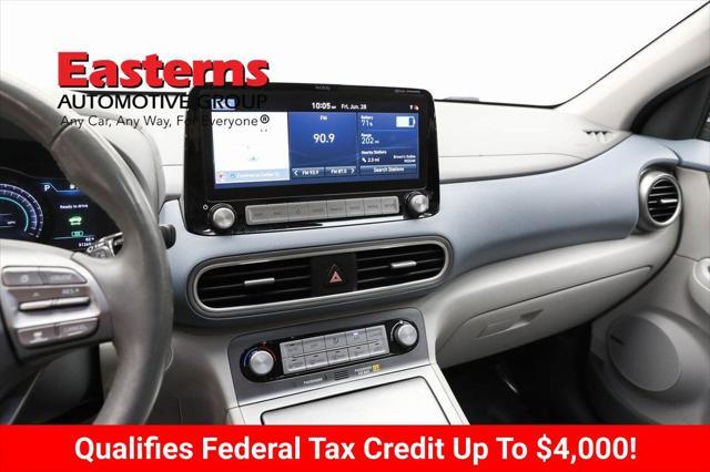 used 2021 Hyundai Kona EV car, priced at $22,275