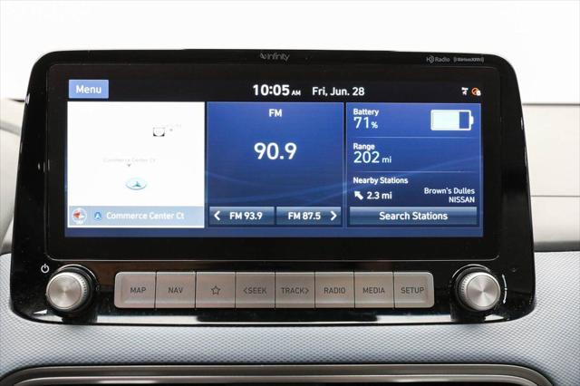 used 2021 Hyundai Kona EV car, priced at $22,275