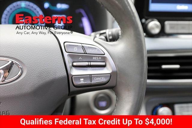 used 2021 Hyundai Kona EV car, priced at $22,275
