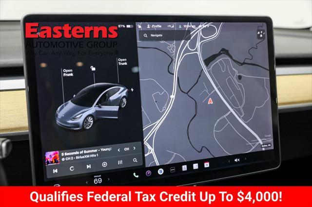 used 2018 Tesla Model 3 car, priced at $24,190