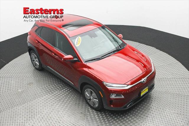 used 2021 Hyundai Kona EV car, priced at $21,750