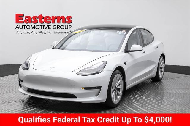 used 2021 Tesla Model 3 car, priced at $23,490