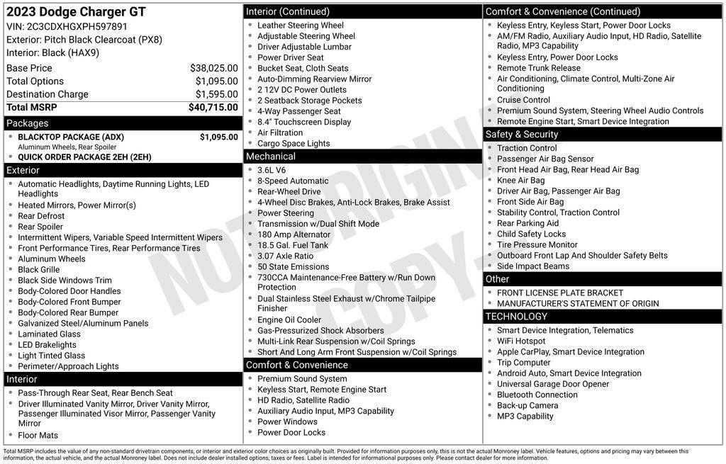 used 2023 Dodge Charger car, priced at $25,690