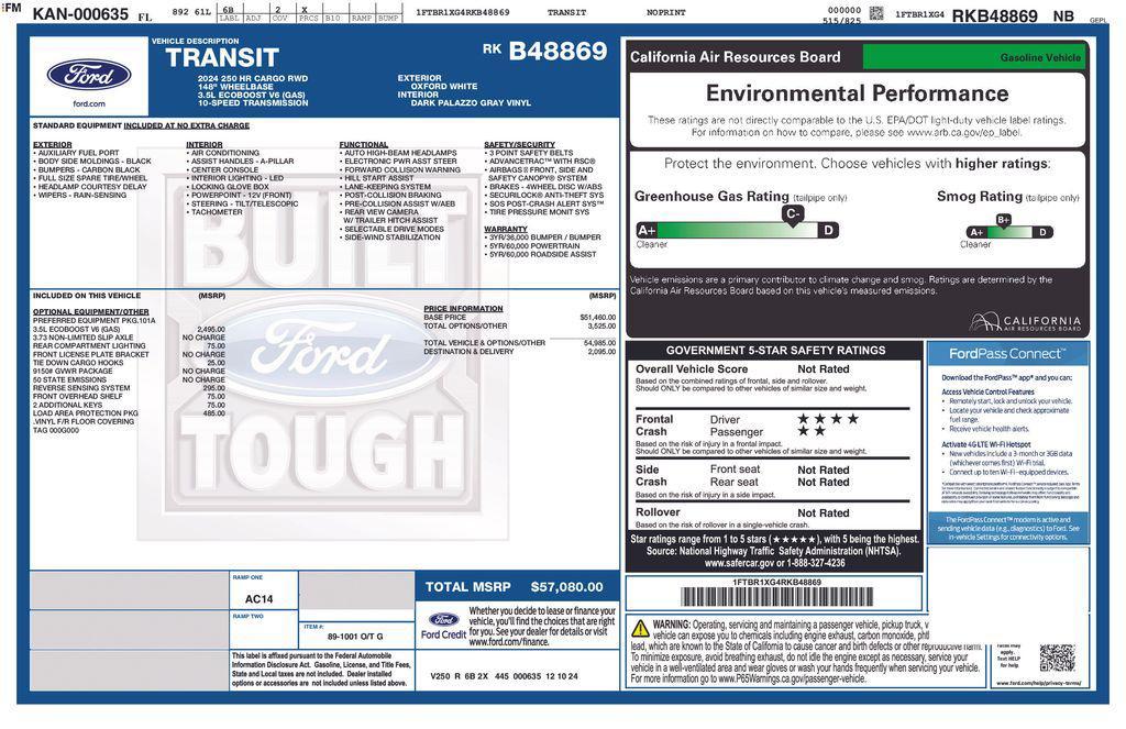 used 2024 Ford Transit-250 car, priced at $44,950