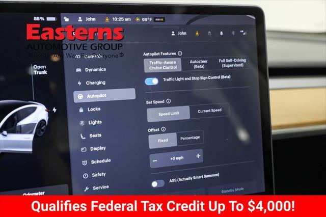 used 2018 Tesla Model 3 car, priced at $24,190