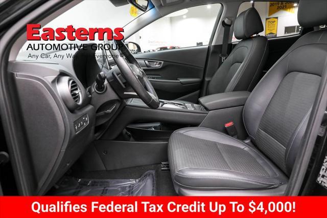 used 2021 Hyundai Kona EV car, priced at $20,490