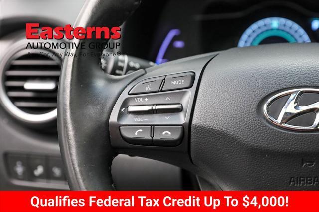 used 2021 Hyundai Kona EV car, priced at $20,490