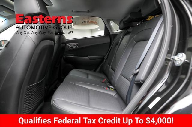 used 2021 Hyundai Kona EV car, priced at $20,490