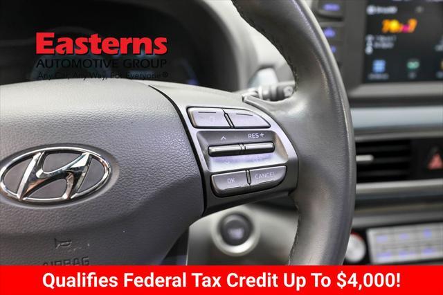 used 2021 Hyundai Kona EV car, priced at $20,750