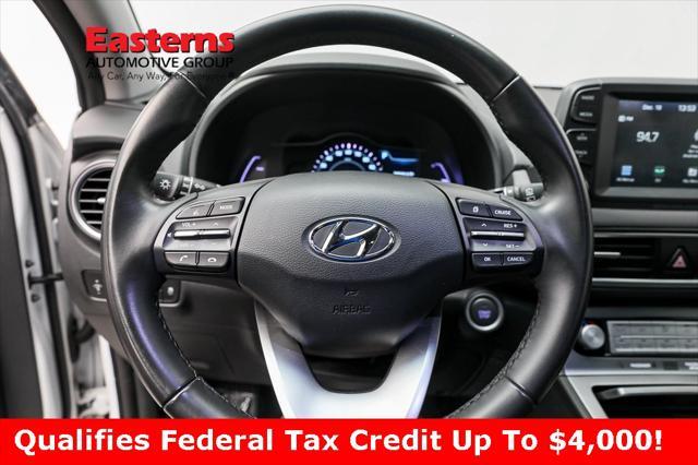 used 2021 Hyundai Kona EV car, priced at $20,950