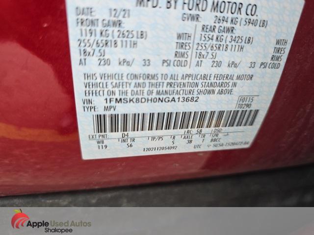 used 2022 Ford Explorer car, priced at $26,988