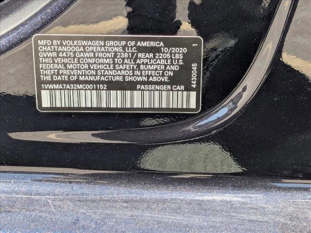 used 2021 Volkswagen Passat car, priced at $16,989