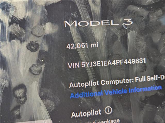 used 2023 Tesla Model 3 car, priced at $23,910