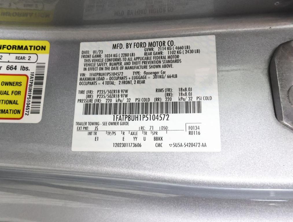 used 2023 Ford Mustang car, priced at $29,998